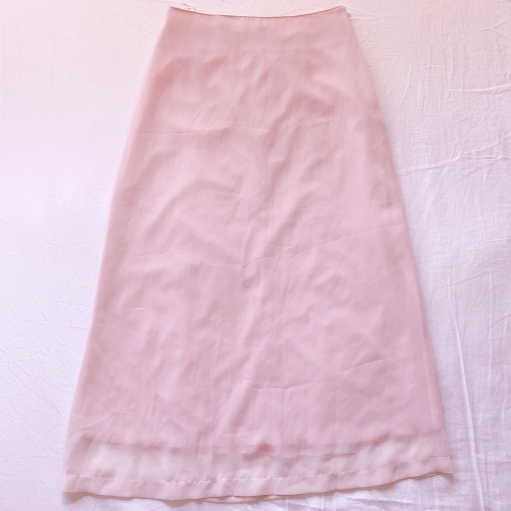 Elegant Pink Maxi Skirt